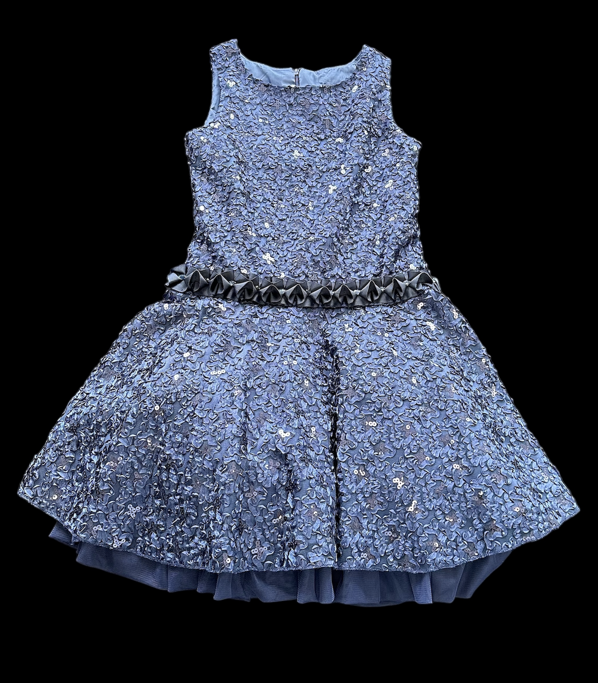 Midnight Blossom Party Dress